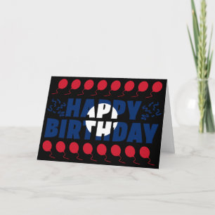 Laos Flag Patriotic Birthday Kaart