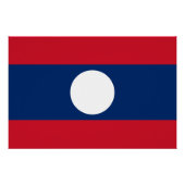 Laos Flag Perfect Poster (Voorkant)
