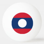 Laos Flag Pingpongbal (Voorkant)