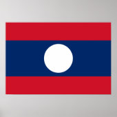 Laos Flag Poster (Voorkant)