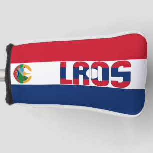 Laos Flag Prachtige Patriotic Golfheadcover