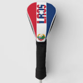 Laos Flag Prachtige Patriotic Golfheadcover (Voorkant)