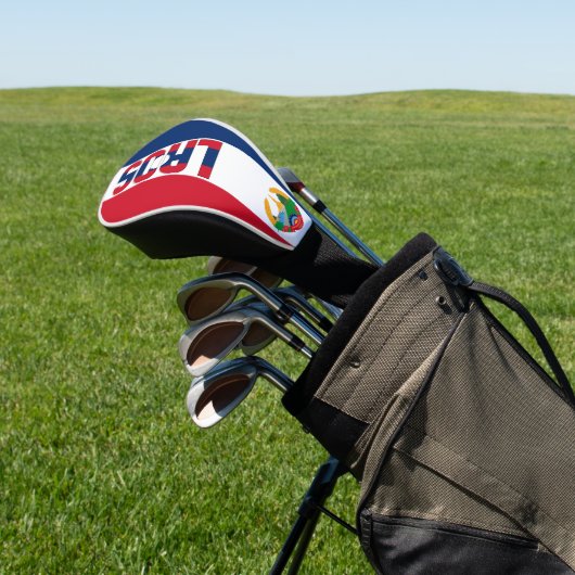 Laos Flag Prachtige Patriotic Golfheadcover (Insitu)