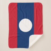 Laos Flag Sherpa Deken (Voorkant)