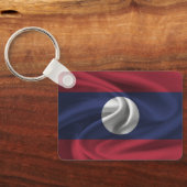 Laos Flag Sleutelhanger (Achterkant)