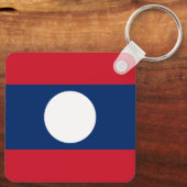 Laos Flag Sleutelhanger (Achterkant)
