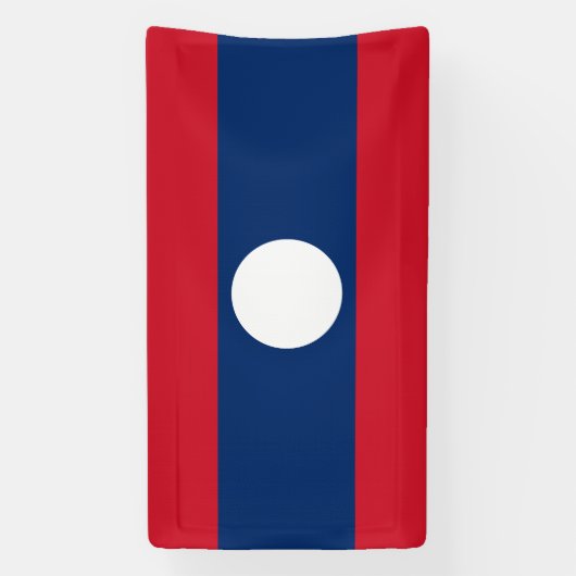 Laos Flag Spandoek (Verticaal)