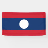 Laos Flag Spandoek (Horizontaal)