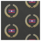 Laos Flag Stof (Close Up)