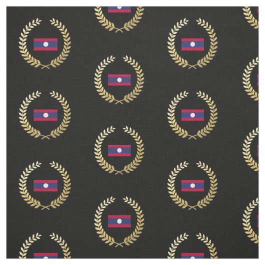 Laos Flag Stof (Swatch)
