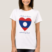 Laos Flag Sweetiat T-Shirt (Voorkant)