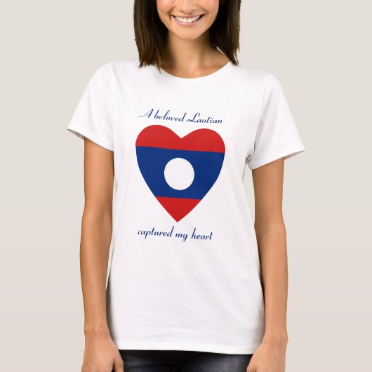 Laos Flag Sweetiat T-Shirt (Voorkant)