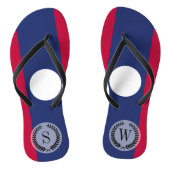 Laos Flag Teenslippers (Voetbed)