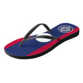 Laos Flag Teenslippers (Schuin)