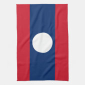 Laos Flag Theedoek (Verticaal)