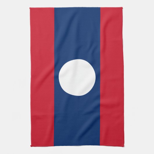 Laos Flag Theedoek (Verticaal)