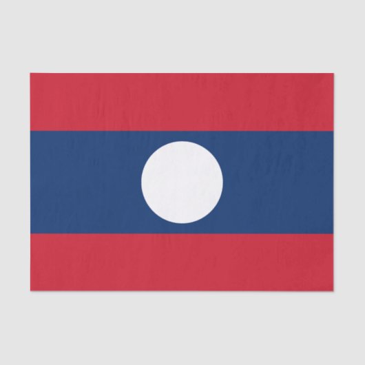Laos Flag Tissuepapier (Voorkant)