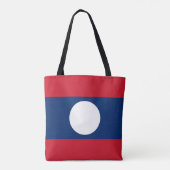 Laos Flag Tote Bag (Achterkant)