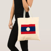 Laos Flag Tote Bag (Voorkant (product))