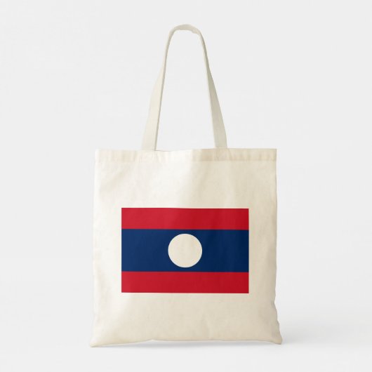 Laos Flag Tote Bag (Achterkant)
