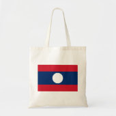 Laos Flag Tote Bag (Voorkant)