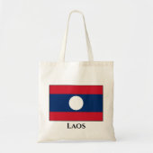Laos Flag Tote Bag (Voorkant)