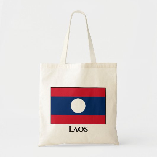 Laos Flag Tote Bag (Voorkant)