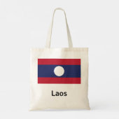 Laos Flag Tote Bag (Achterkant)