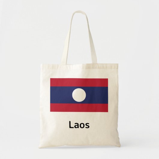 Laos Flag Tote Bag (Voorkant)