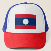 Laos Flag Trucker Pet (Voorkant)