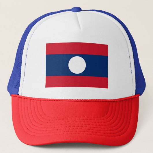 Laos Flag Trucker Pet (Voorkant)