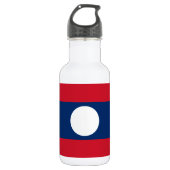 Laos Flag Waterfles (Voorkant)