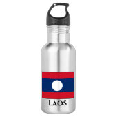 Laos Flag Waterfles (Voorkant)