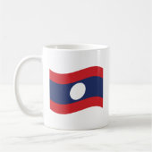Laos Flag Wave Koffiemok (Links)