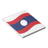 Laos Flag Wave Notitieblok (Schuin)