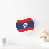 Laos Flag Wave Ronde Klok (Huis)