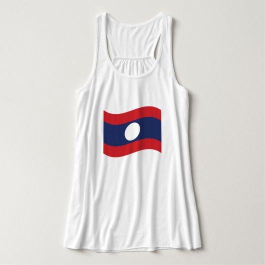 Laos Flag Wave Tanktop (Design voorkant)
