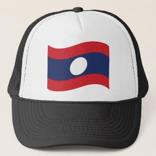 Laos Flag Wave Trucker Pet