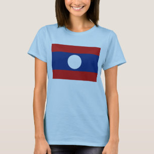 Laos Flag x Map T-Shirt