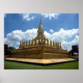 laos golden stupa poster (Voorkant)