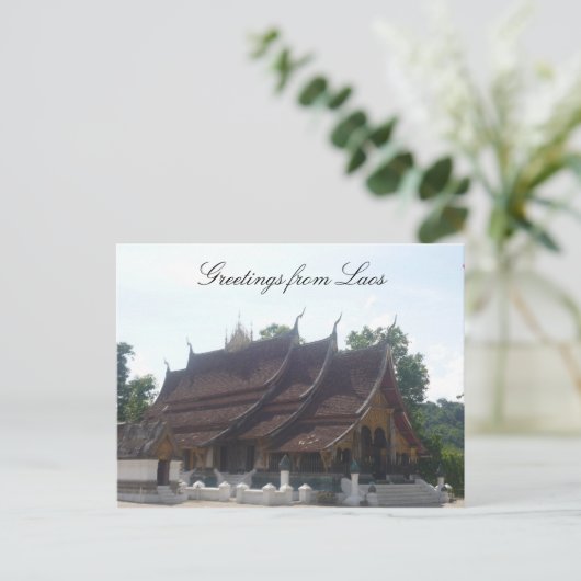 laos greetings briefkaart (Staand voorkant)
