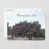 laos greetings briefkaart (Voorkant / Achterkant)