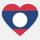 Laos Hart Sticker (Voorkant)