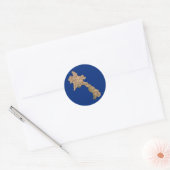 Laos Kaart Sticker (Envelop)