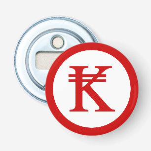 Laos Kip Lao/Laotian Money Sign Button Flesopener