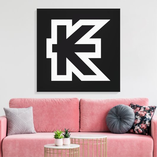 Laos Kip Lao/Laotian Money Sign Canvas Afdruk (Insitu (Woonkamer))