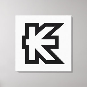 Laos Kip Lao/Laotian Money Sign Canvas Afdruk