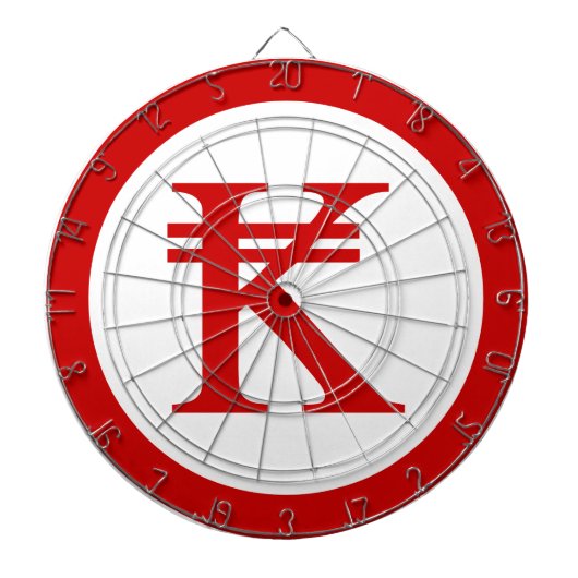 Laos Kip Lao/Laotian Money Sign Dartbord (Voorkant)