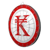 Laos Kip Lao/Laotian Money Sign Dartbord (Voorkant Rechts)