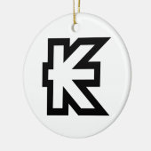 Laos Kip Lao/Laotian Money Sign Keramisch Ornament (Links)